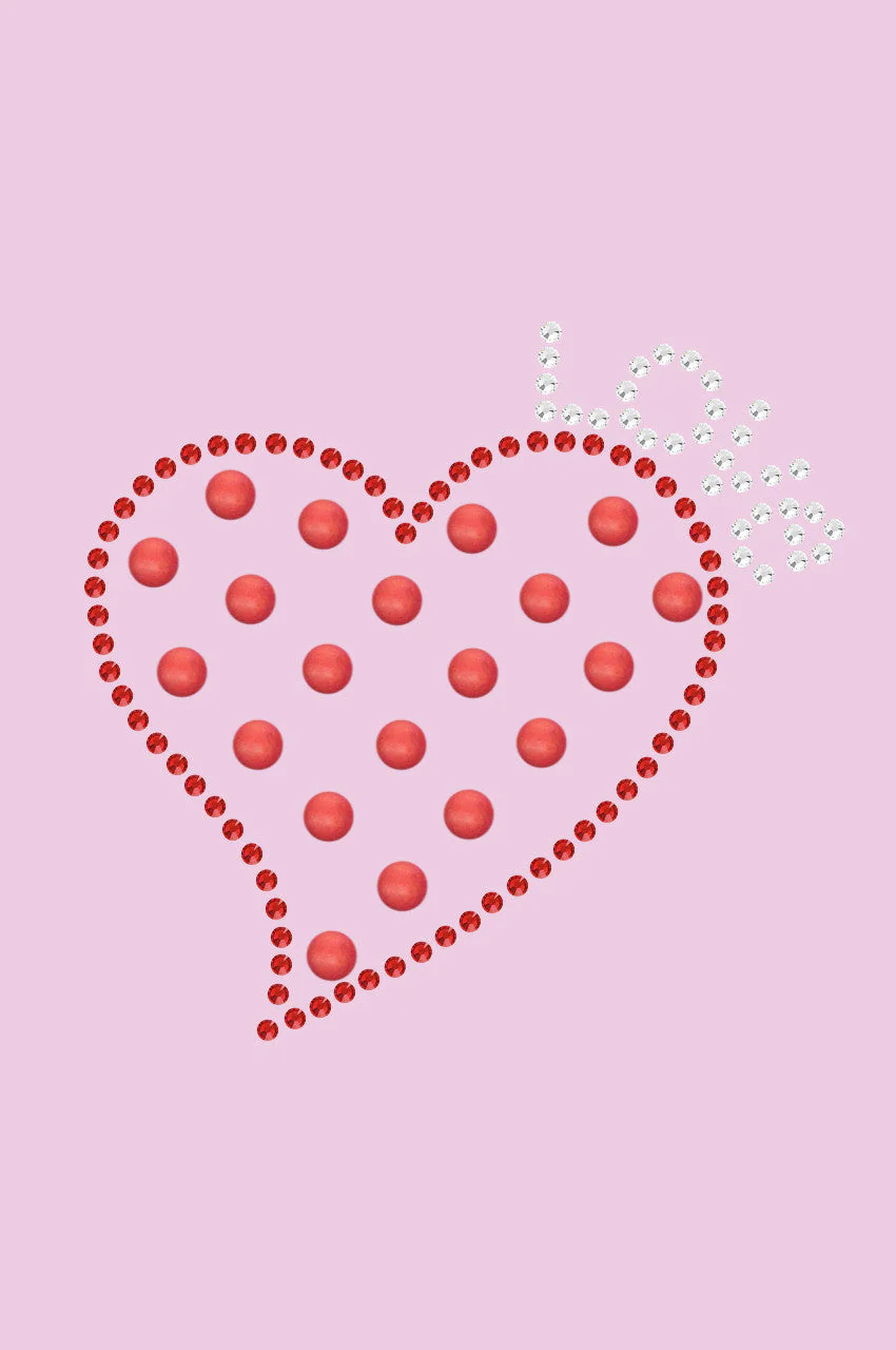 Small Love Polka Dot Heart - Bandanna - Image 2
