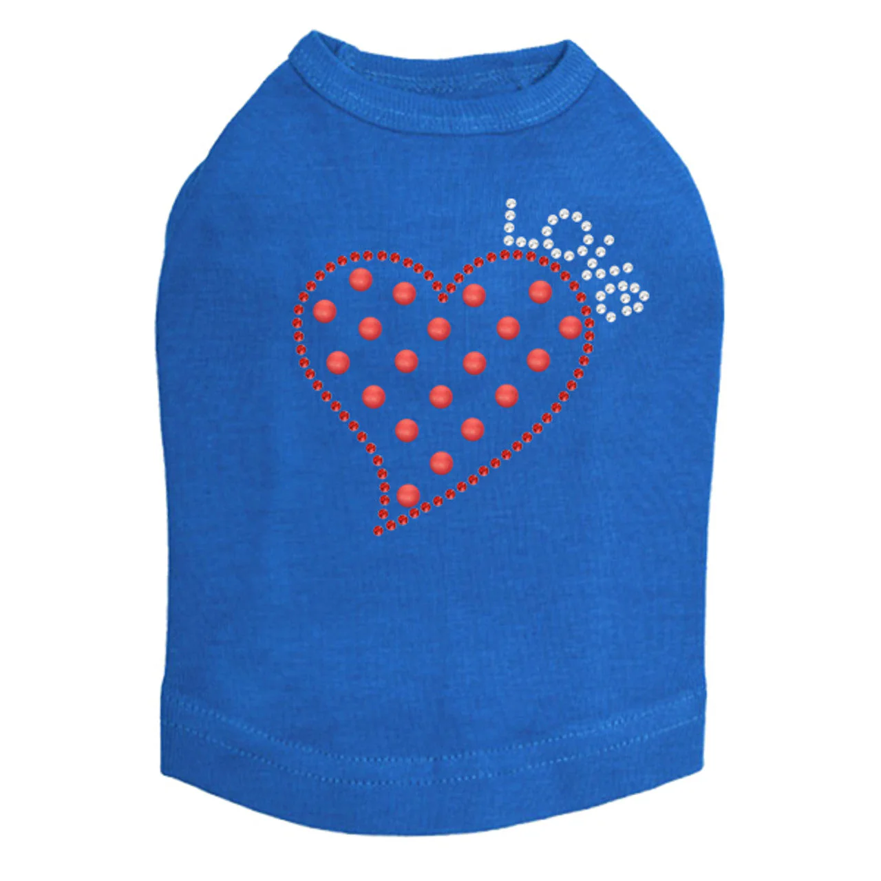 Small Love Polka Dot Heart - Dog Tank - Image 11