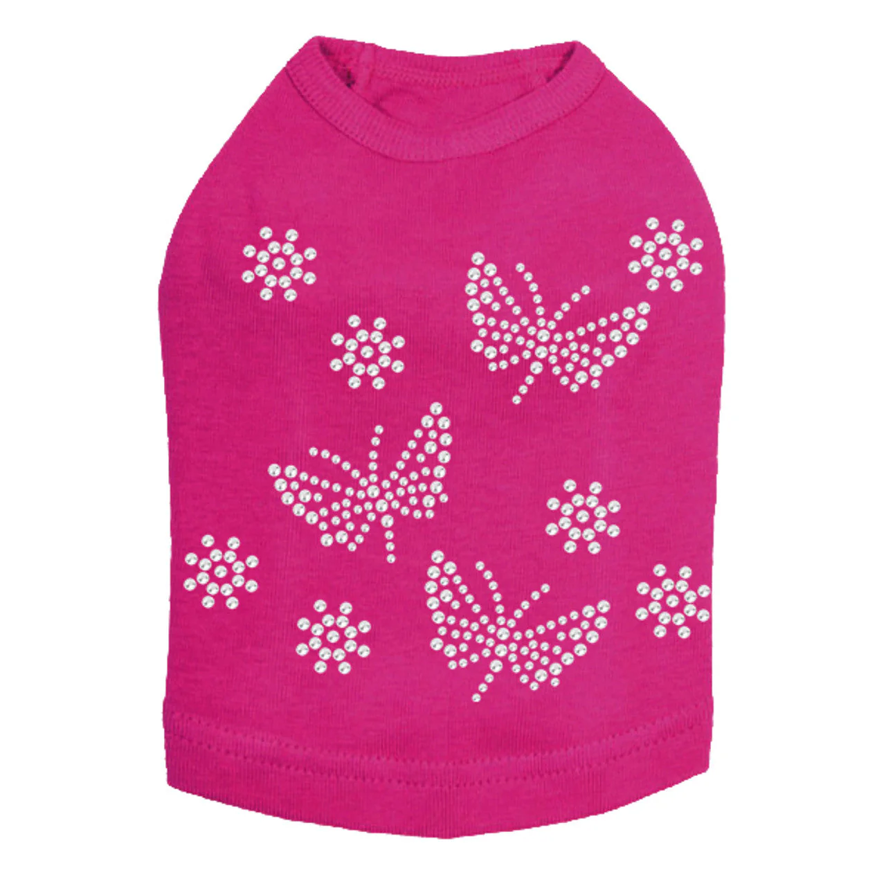 Small Rhinestone Butterflies - Dog Tank - Image 13