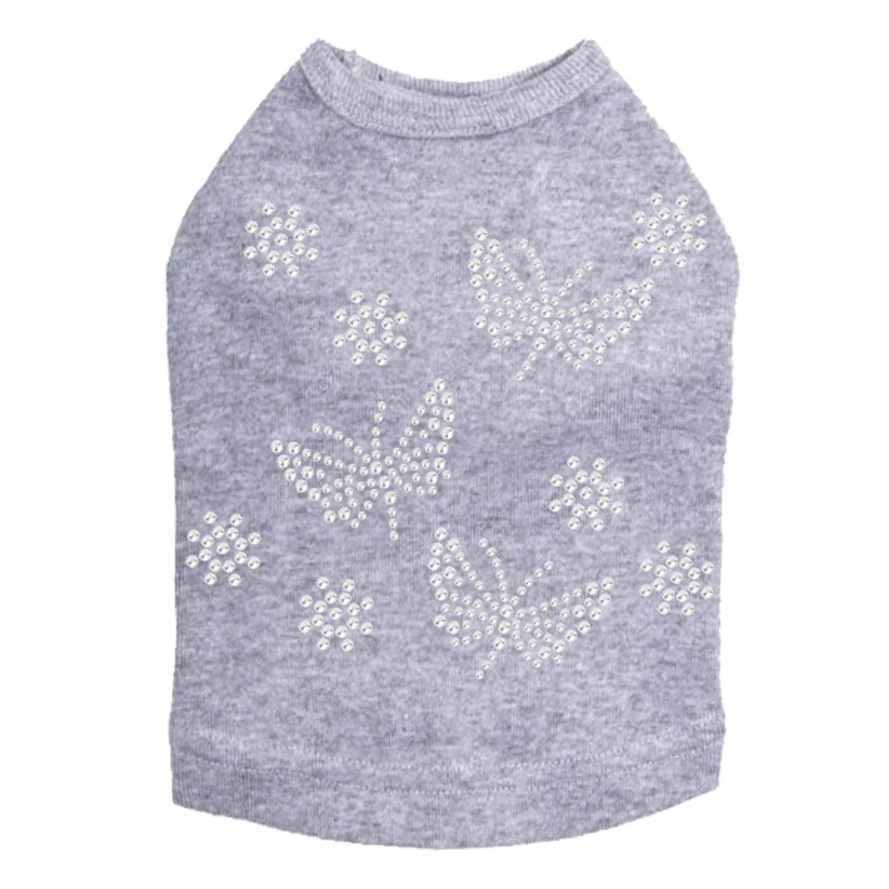 Small Rhinestone Butterflies - Dog Tank - Image 2