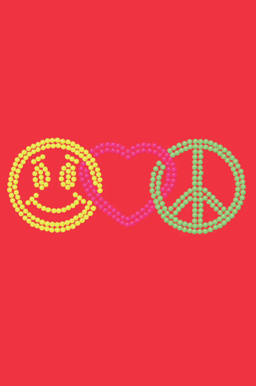 Smiley Face, Love, Peace - Bandanna - Image 11