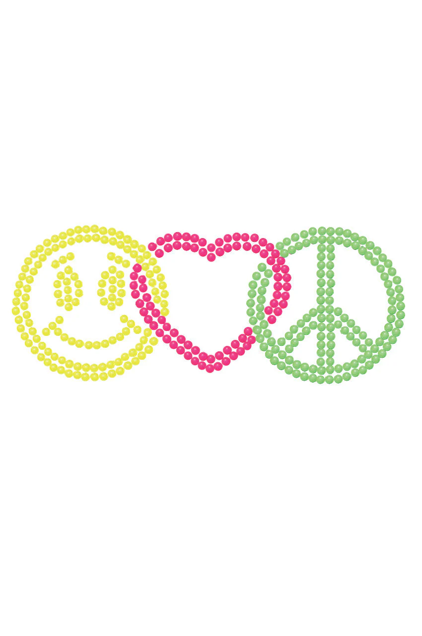 Smiley Face, Love, Peace - Bandanna - Image 12