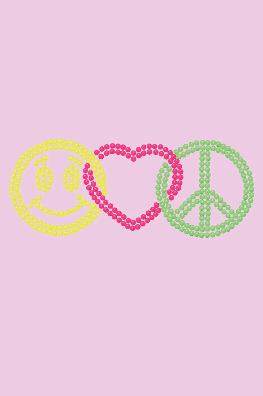 Smiley Face, Love, Peace - Bandanna - Image 5