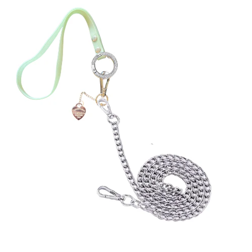Bark 5th Ave., LLC Premium Dog Leash - Silver