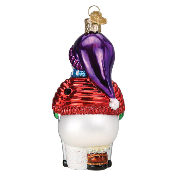 Snowman With Crutches Ornament - Image 4