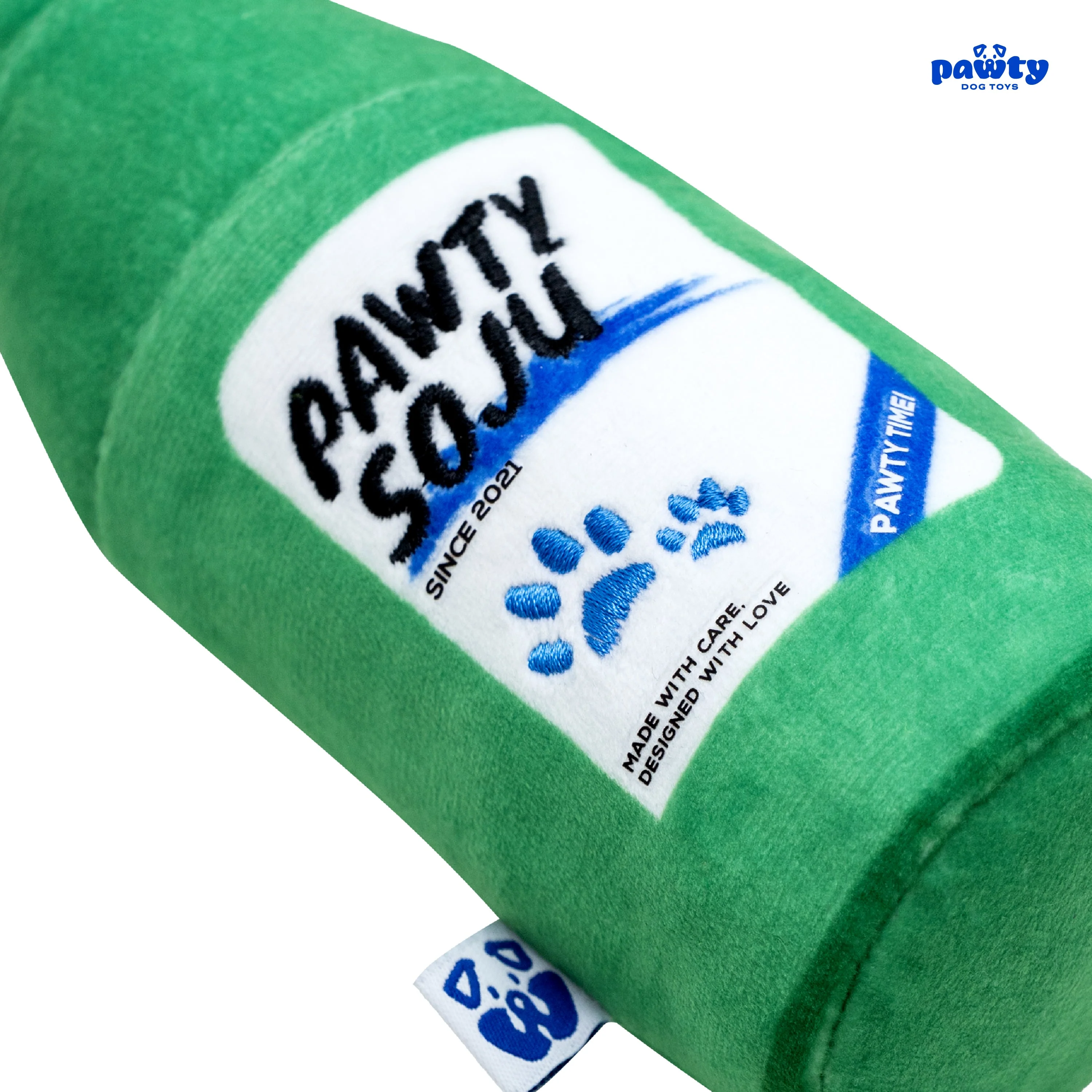 Pet Toy: SOJU BOTTLE PLUSH DOG TOY - Image 3