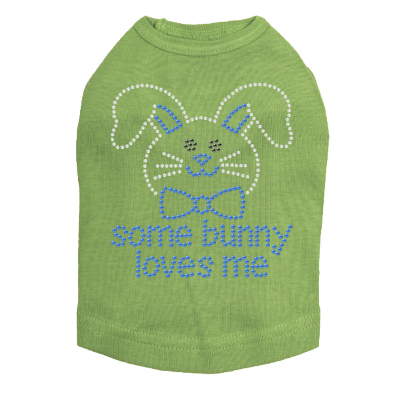 Some Bunny Loves Me (Blue) - Dog Tank - Image 14