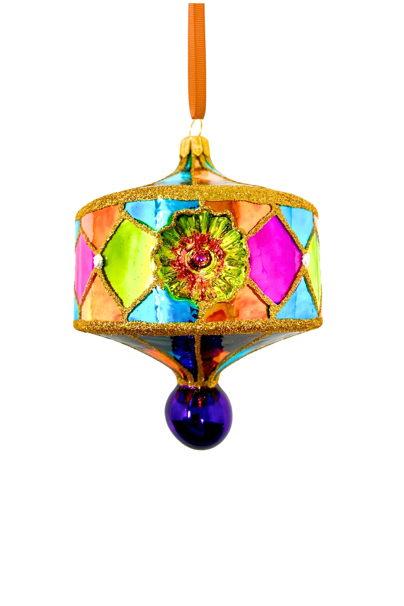 South Beach Reflector Polish Glass Ornament - Image 3
