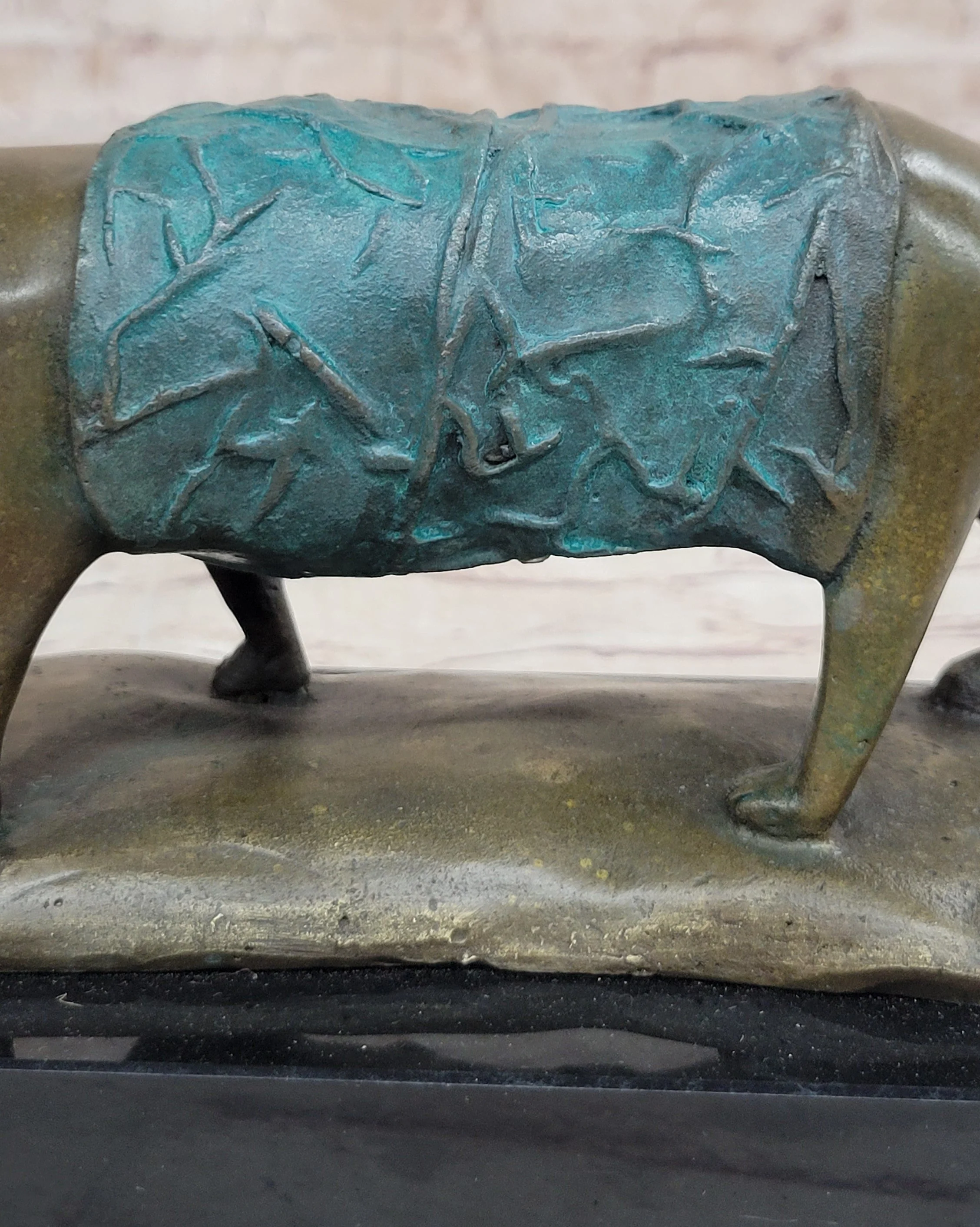 Special Patina Chubby Cat Feline by Botero Genuine Bronze Sculpture Figurine - Image 9