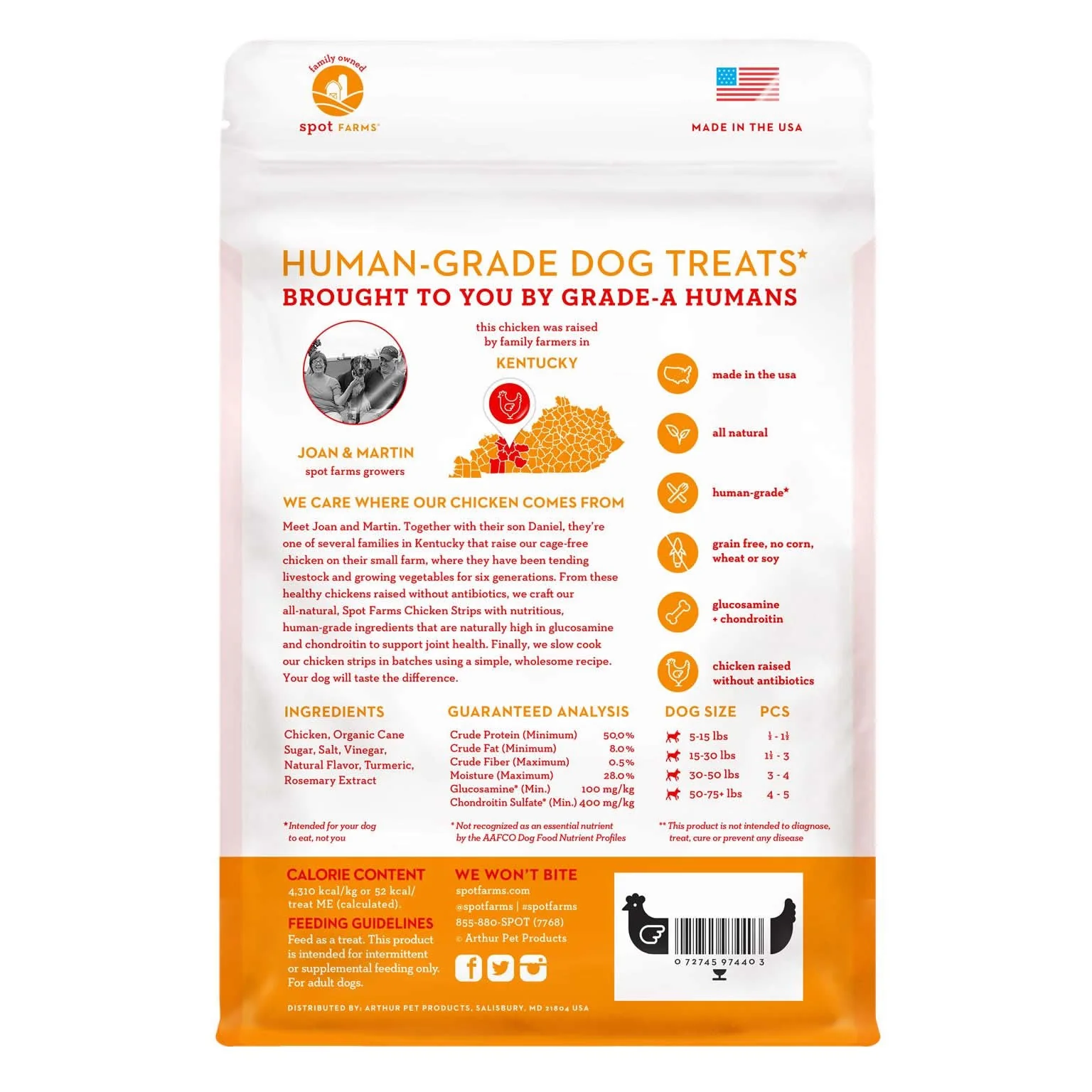 Spot Farms Dog Grain Free Chicken Strips (12.5oz) - Image 2