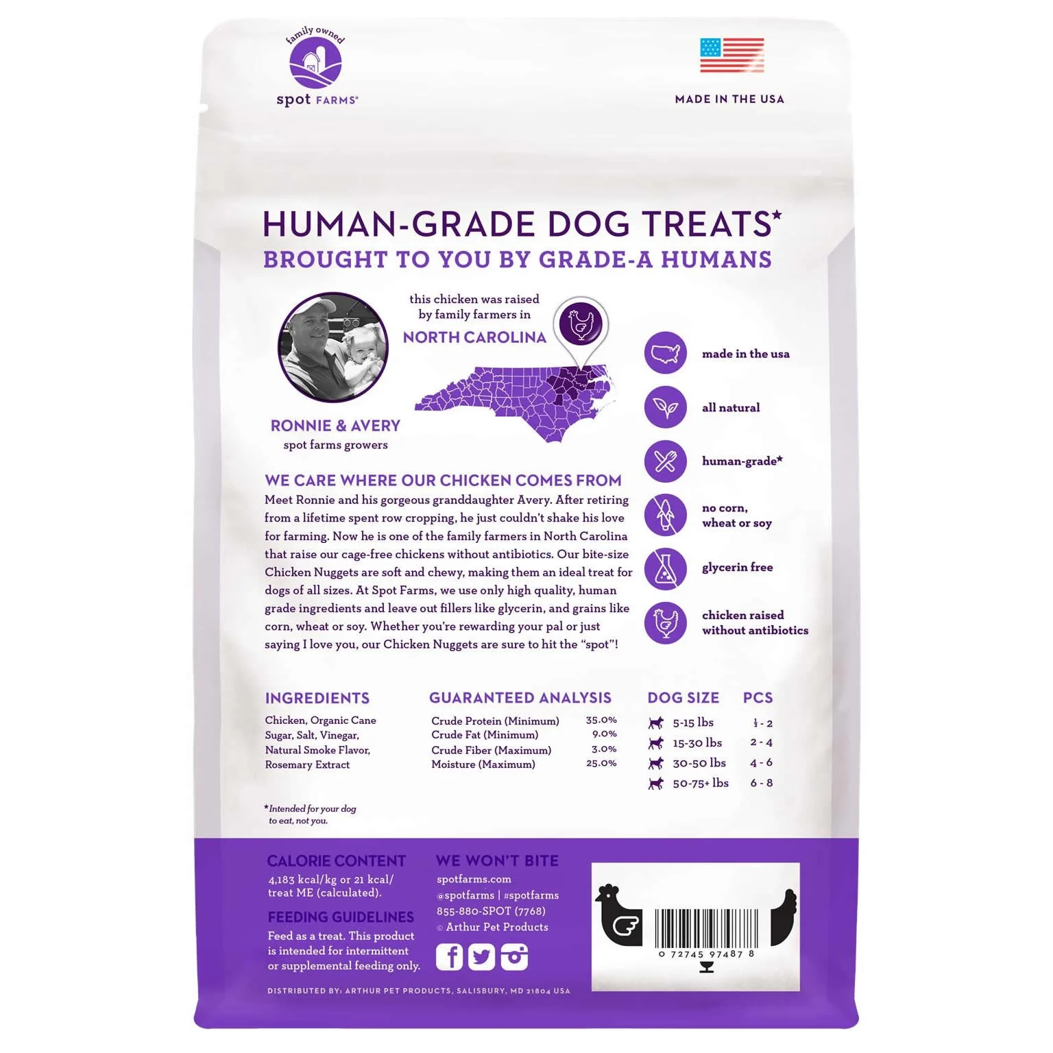Spot Farms Dog Grain Free Nuggets Chicken (12oz) - Image 2