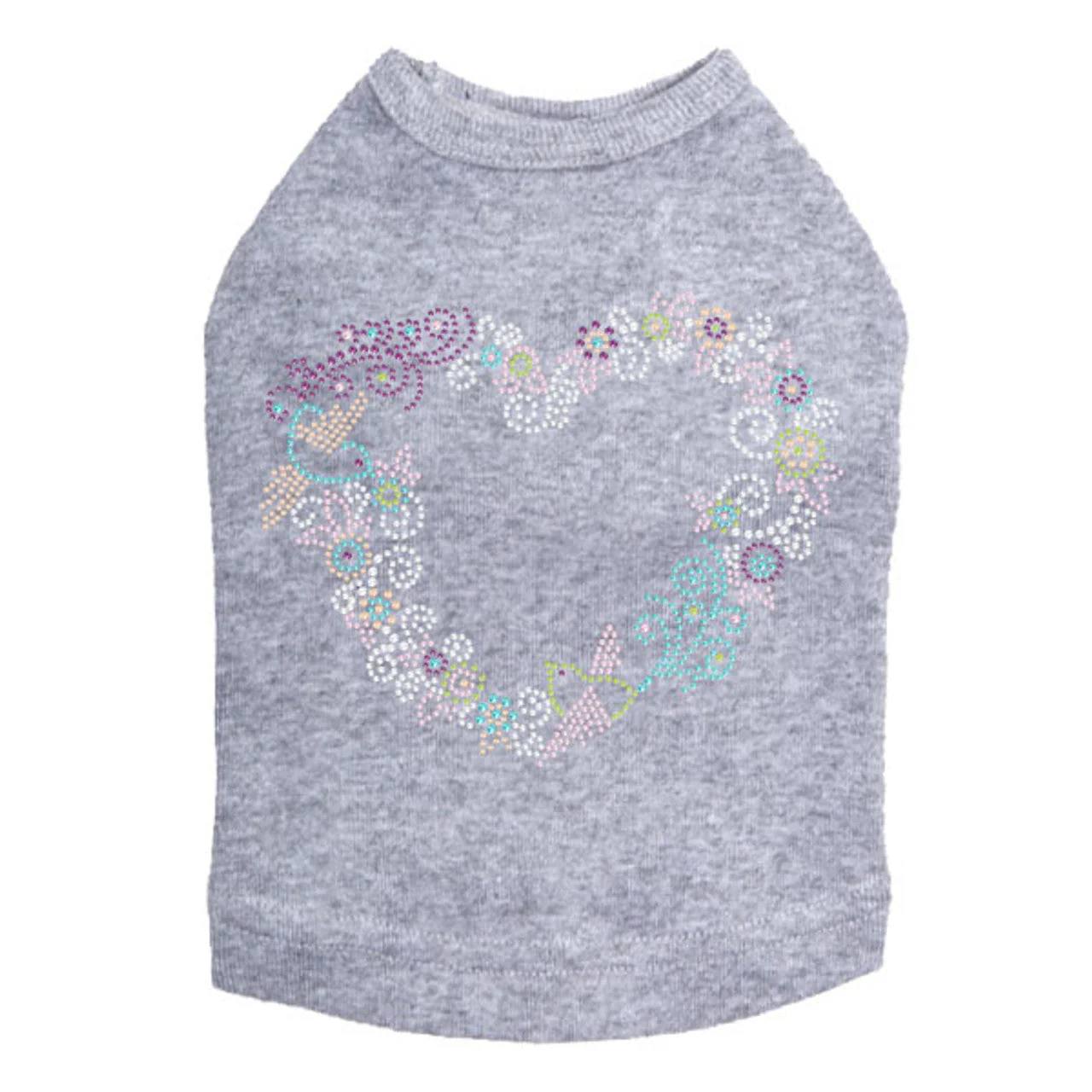 Spring Flower & Bird Heart - Dog Tank - Image 12