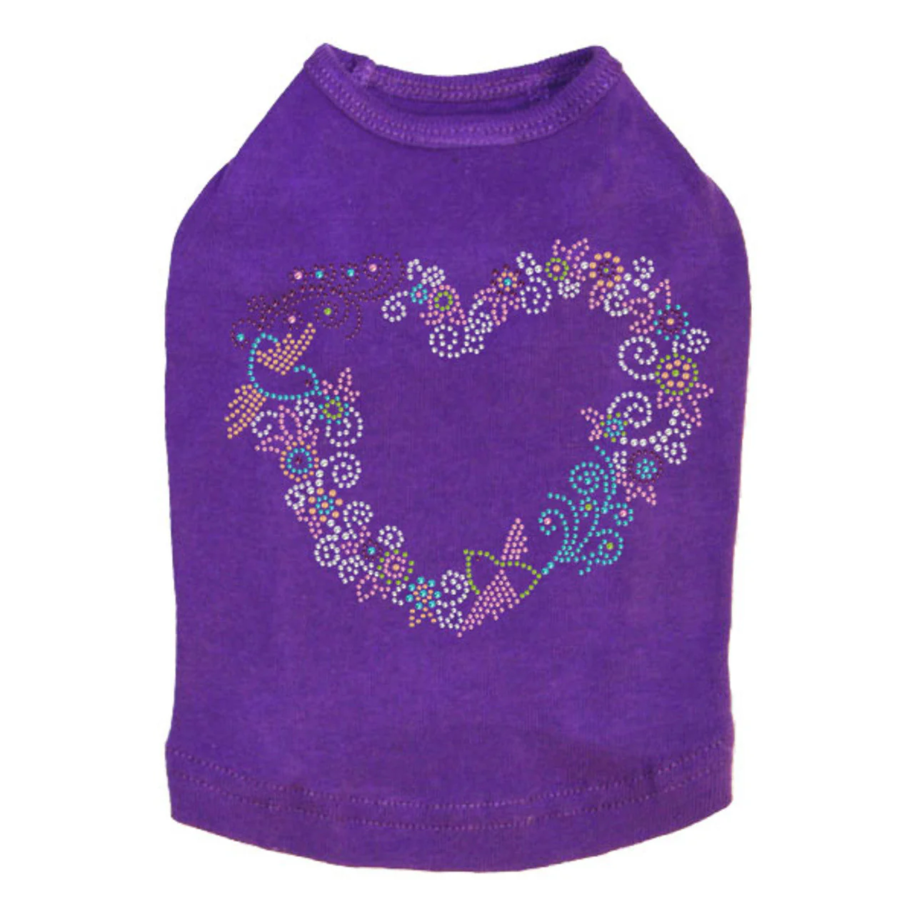 Spring Flower & Bird Heart - Dog Tank - Image 4