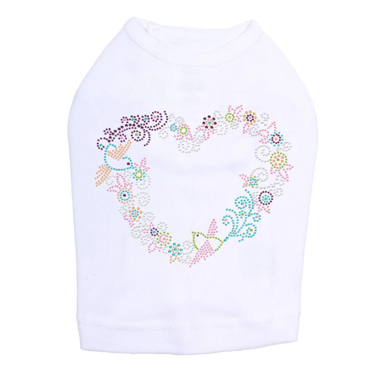 Spring Flower & Bird Heart - Dog Tank - Image 5