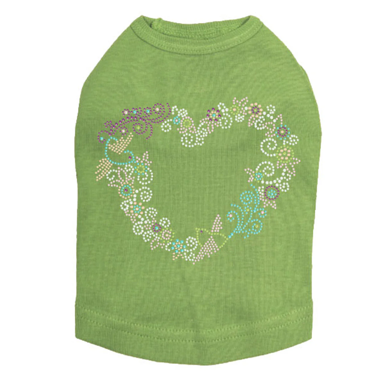 Spring Flower & Bird Heart - Dog Tank - Image 7