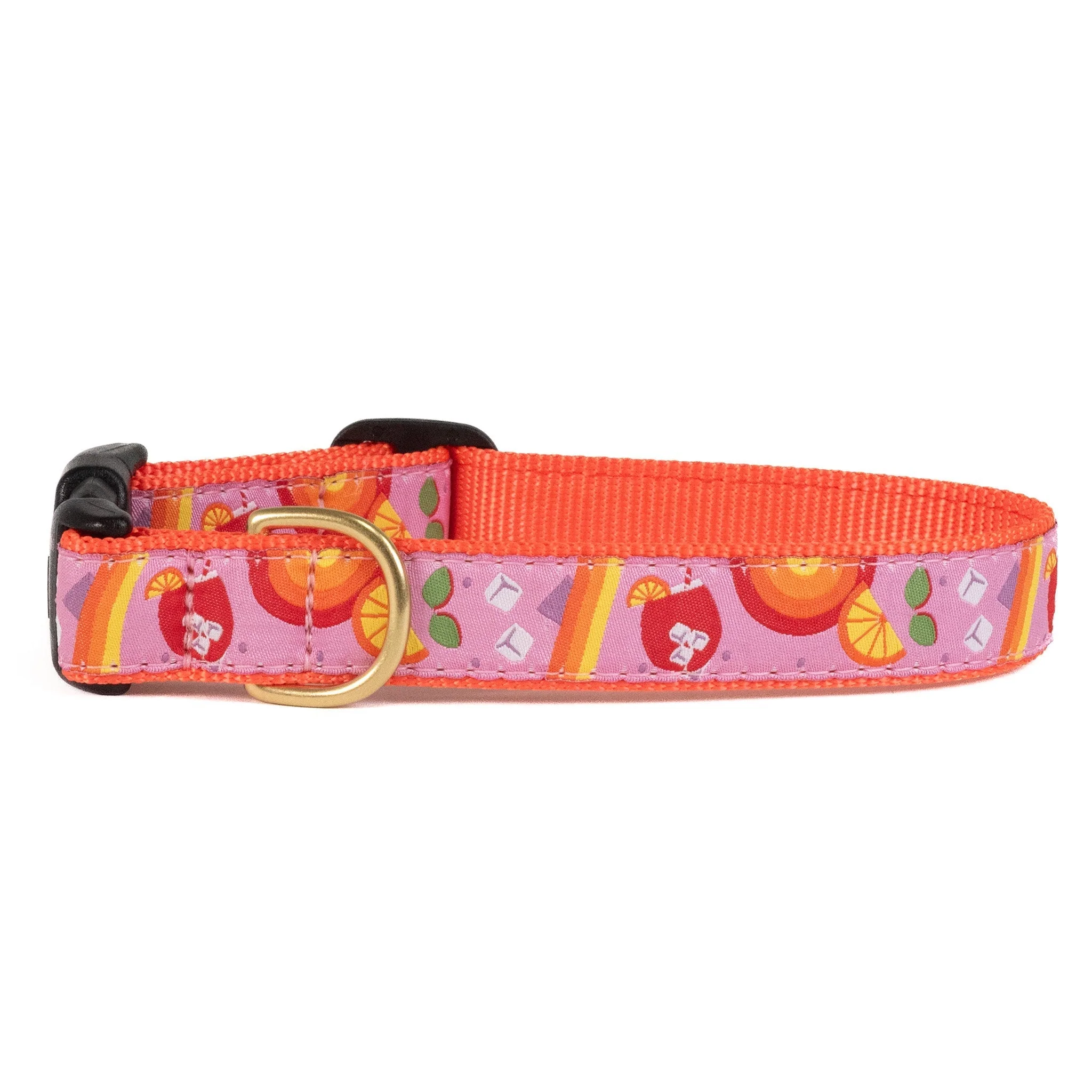 Up Country Spritz Wide Cast Brass Dog Collar