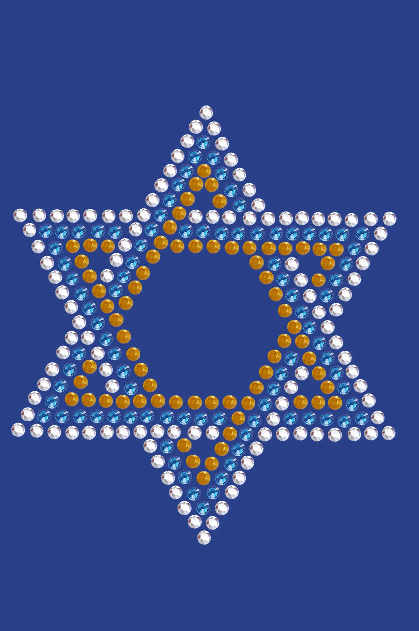 Star of David Blue & Gold (Small)- Bandanna - Image 11