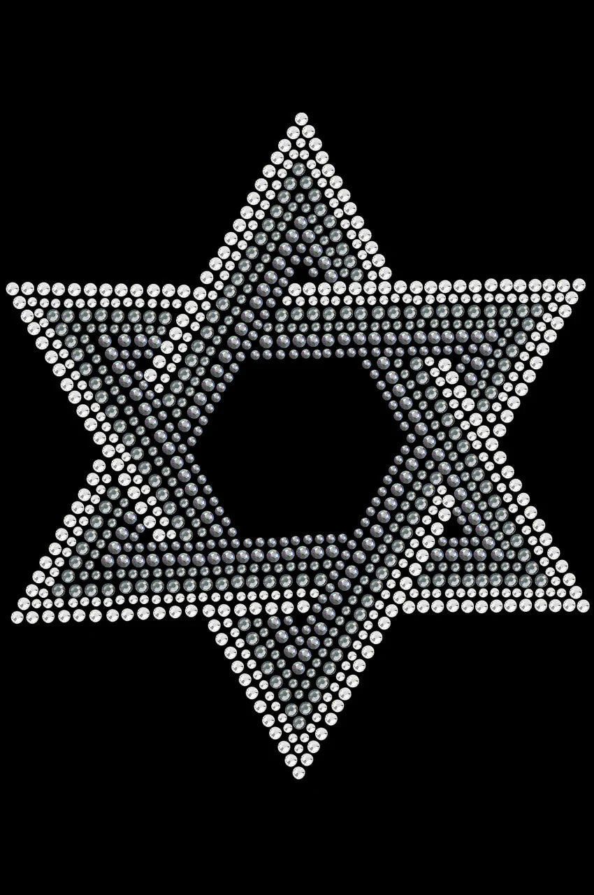 Star of David (Gray and Clear) - Dog Tank