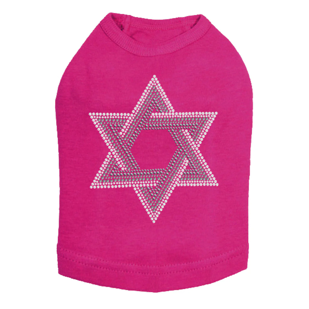 Star of David (Gray and Clear) - Dog Tank - Image 3