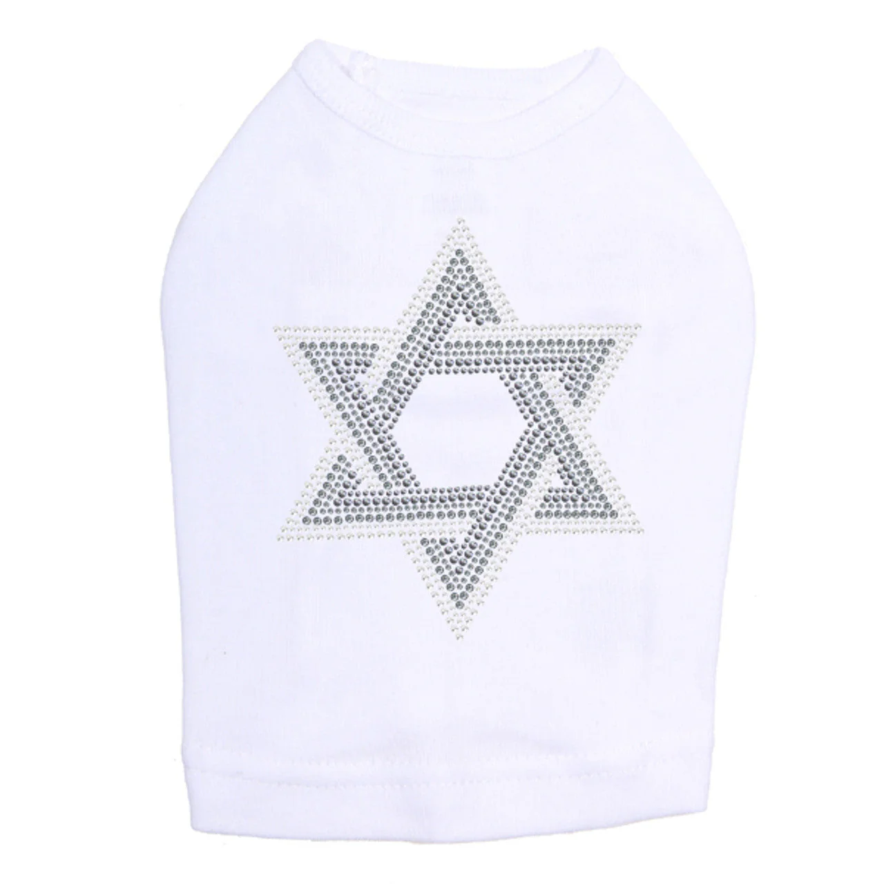 Star of David (Gray and Clear) - Dog Tank - Image 5