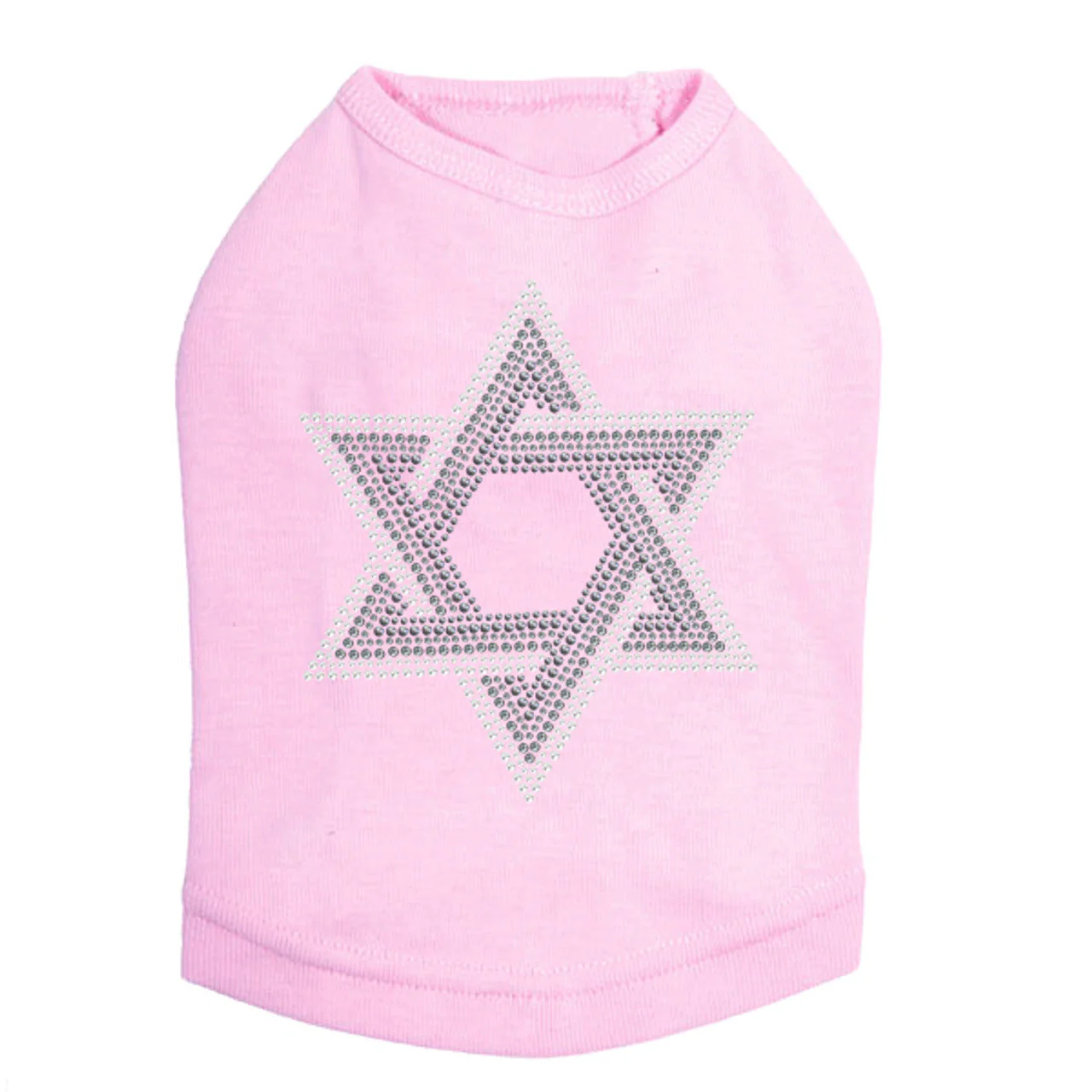 Star of David (Gray and Clear) - Dog Tank - Image 7