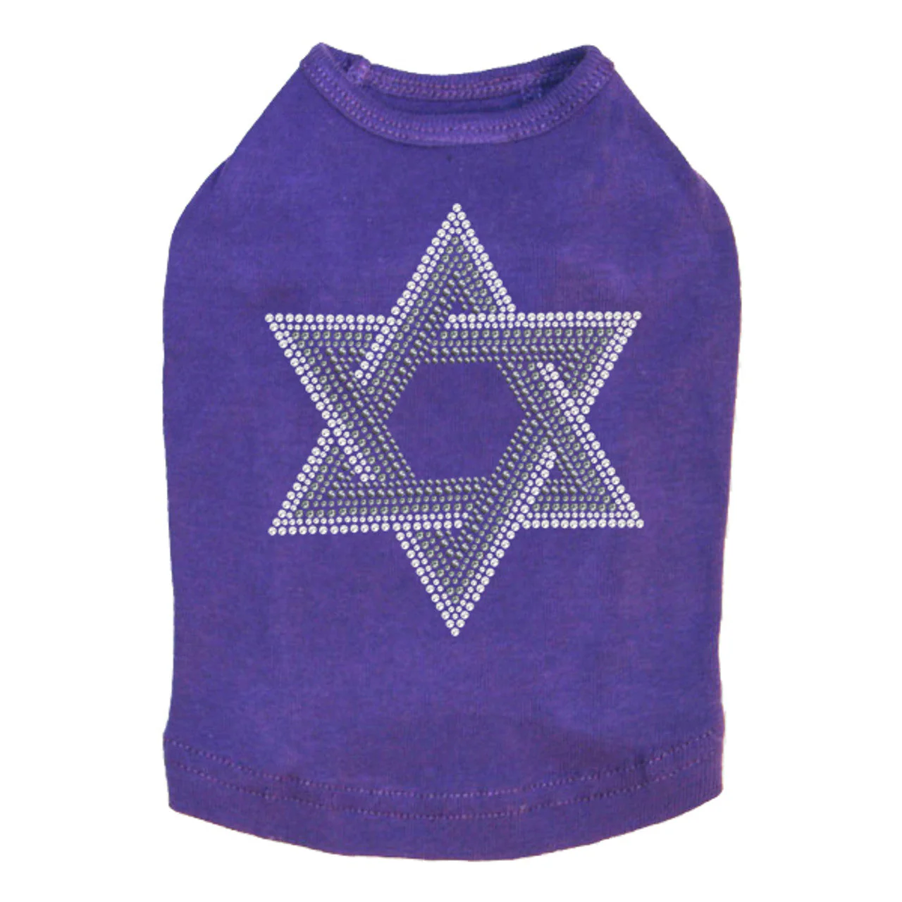 Star of David (Gray and Clear) - Dog Tank - Image 9