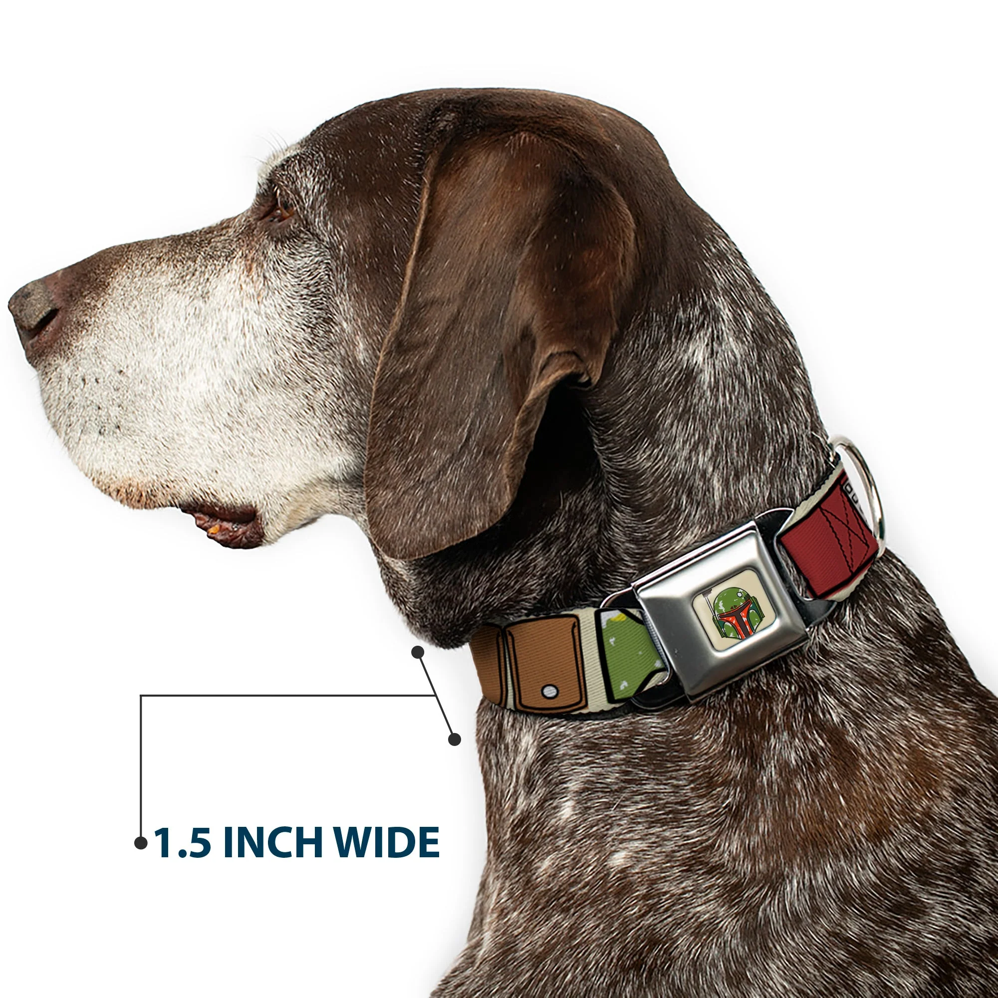 Star Wars Boba Fett Helmet Full Color Tan Seatbelt Buckle Collar - Star Wars Boba Fett Utility Belt Bounding Tan - Image 7