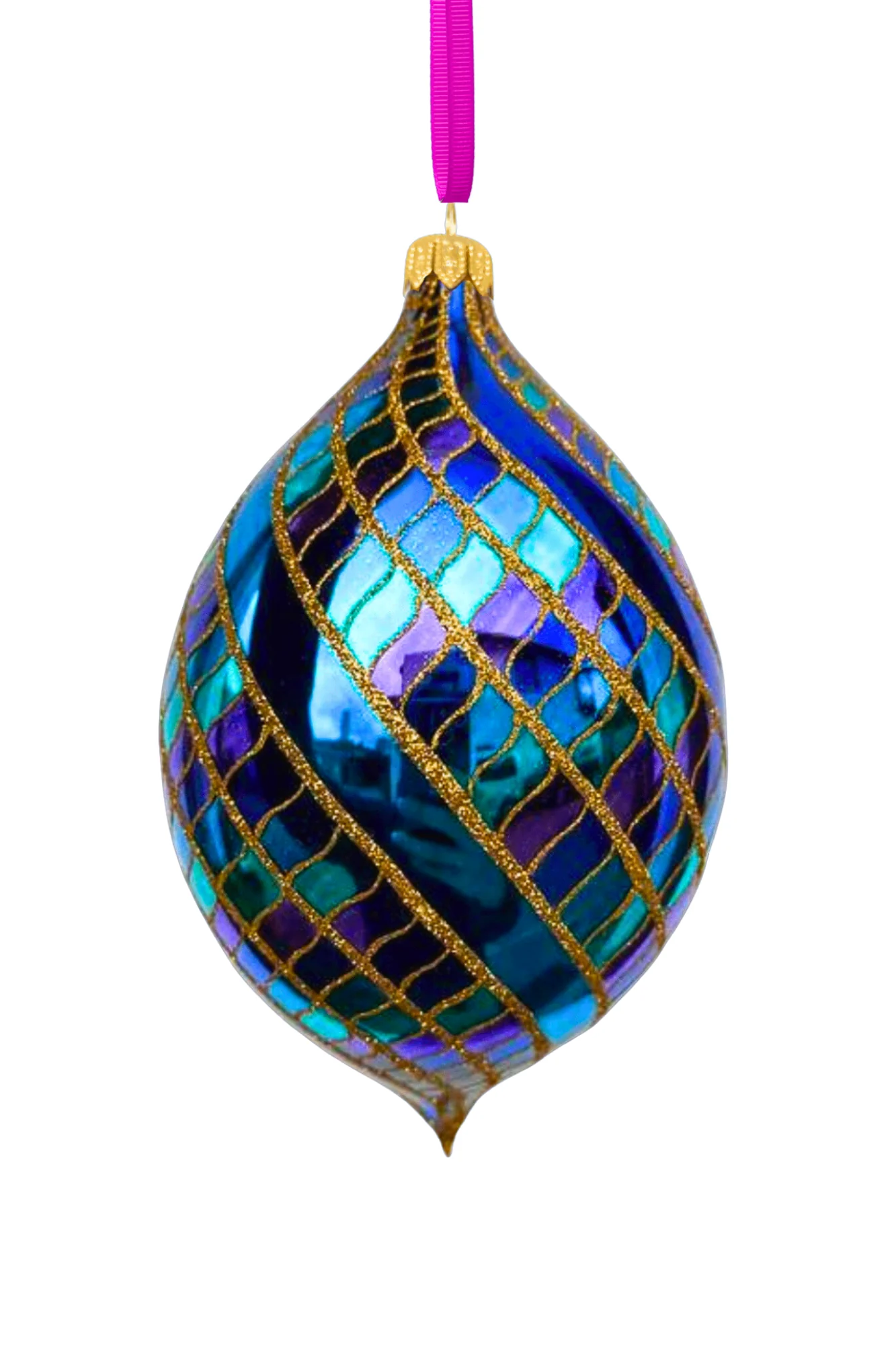 Stardust Spinner Glass Ornament - Image 2