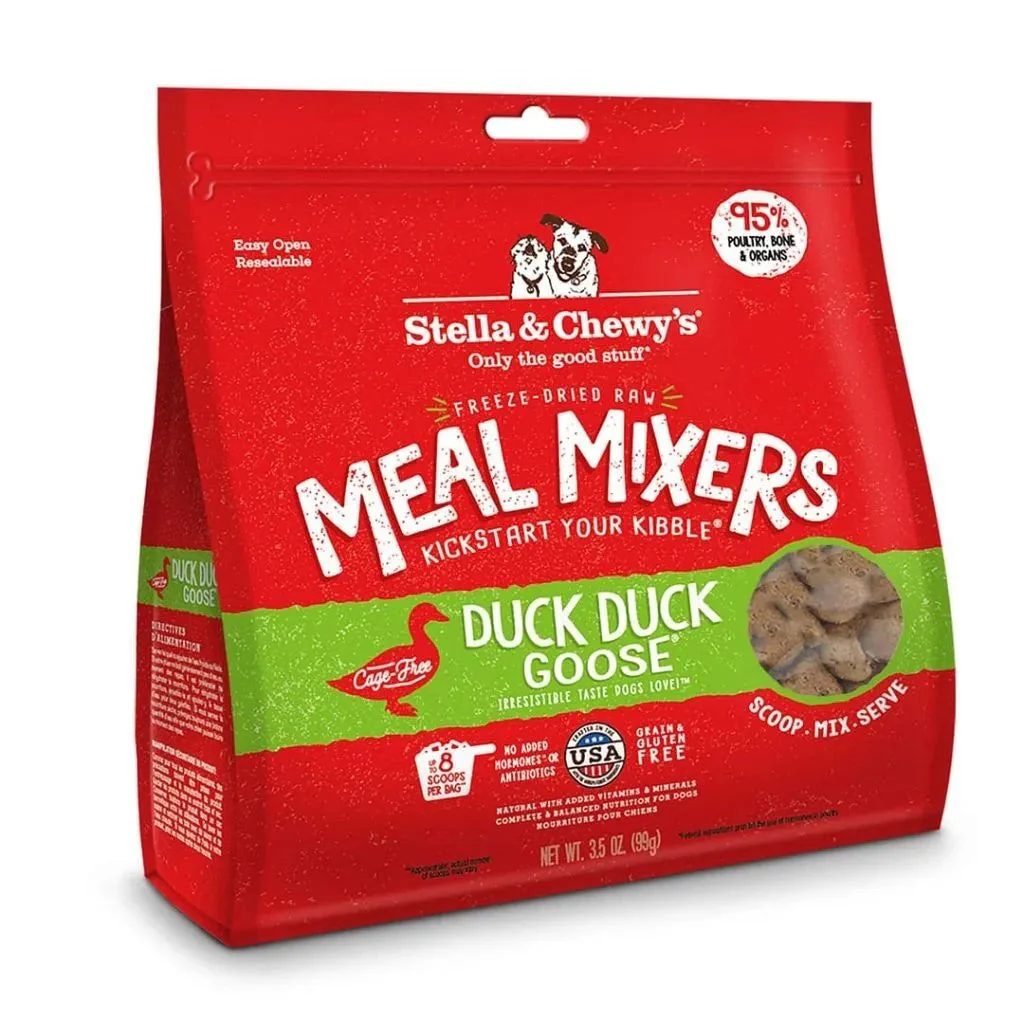 Stella & Chewys Freeze Dried Meal Mixers Duck Duck Goose Dog Food (3.5oz)