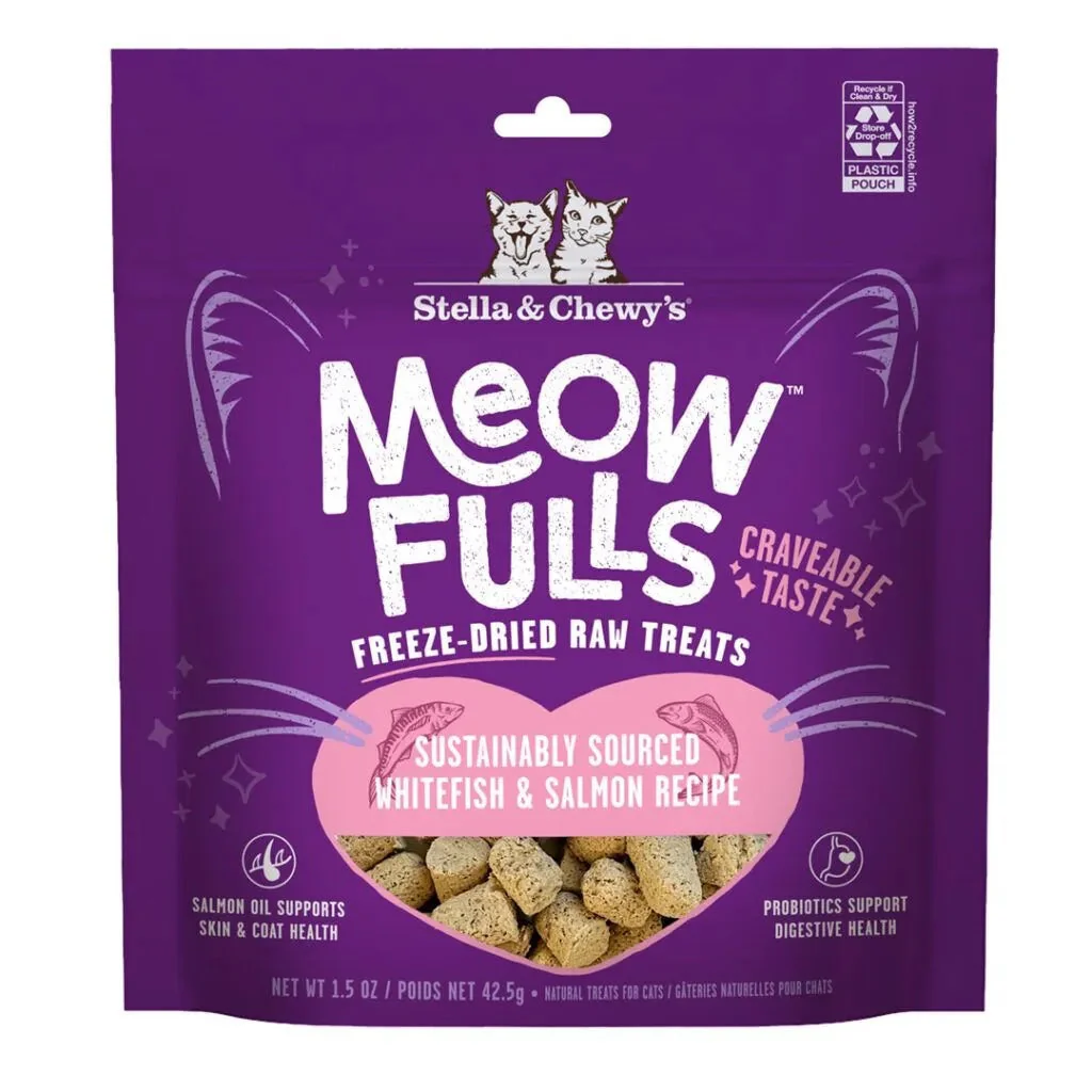 Stella & Chewys Freeze Dried Whitefish & Salmon Cat Treat (1.5oz)