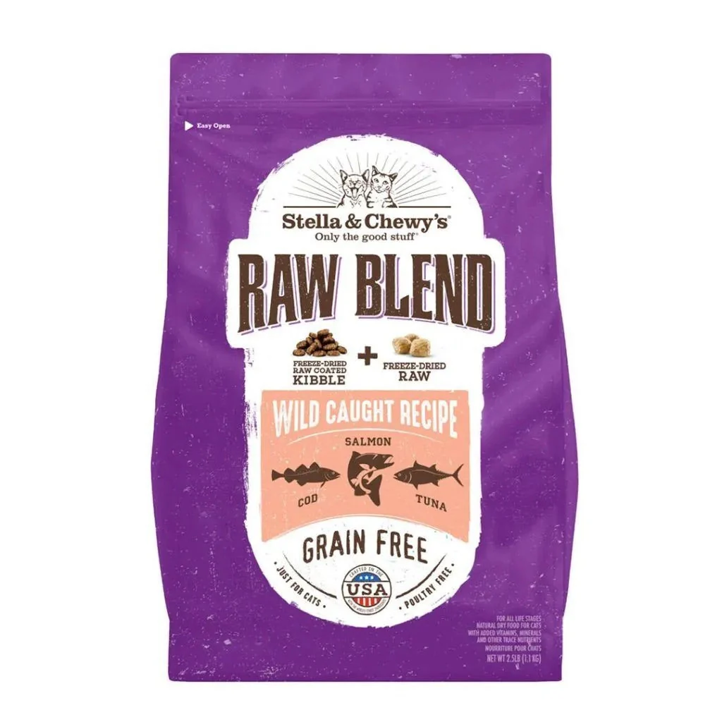 Stella & Chewys Raw Blend Wild Caught Salmon Cat Food (2.5lbs)