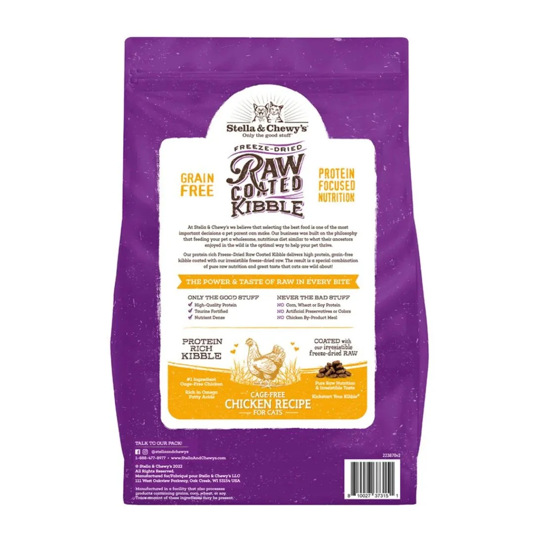 Stella & Chewys Raw Coated Chicken Cat Food (2.5lbs) - Image 2