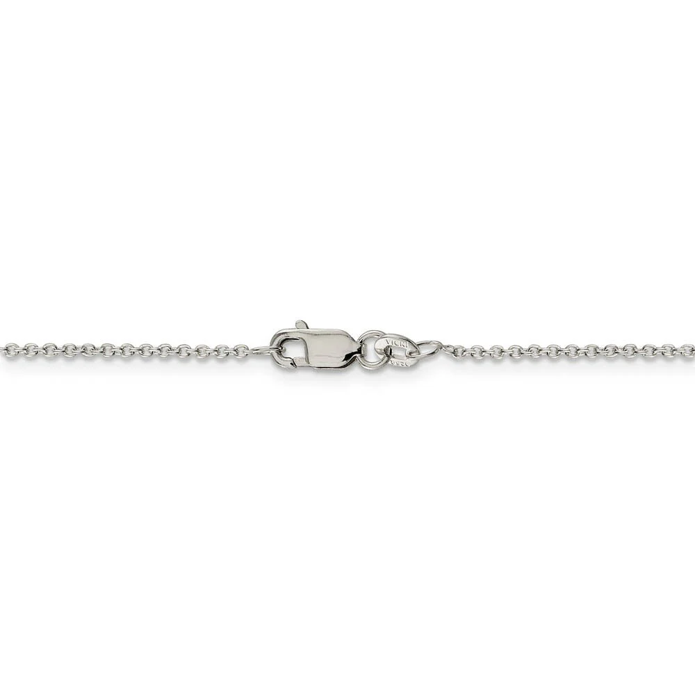 Sterling Silver Laser Etched Beagle Dog 19mm Necklace - Image 4
