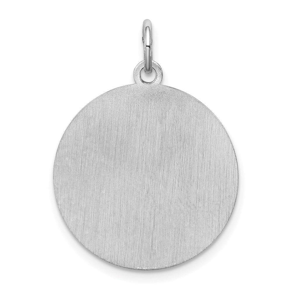 Sterling Silver Laser Etched Lhasa Apso Dog Pendant, 19mm - Image 3