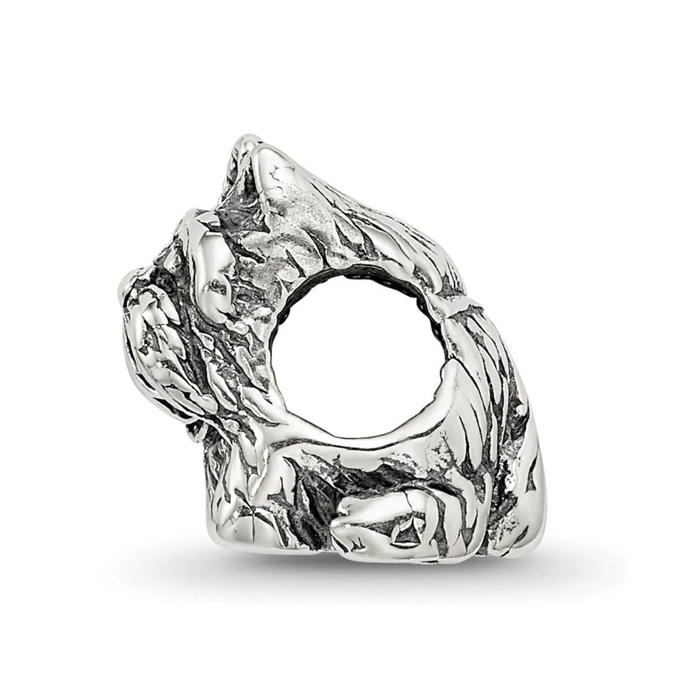 Sterling Silver Scottish Terrier, Dog Bead Charm - Image 2