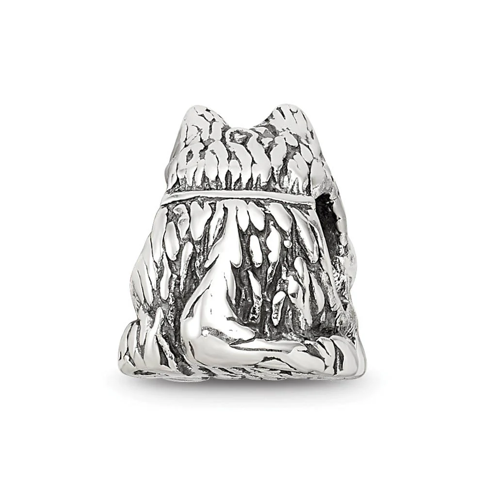 Sterling Silver Scottish Terrier, Dog Bead Charm - Image 3