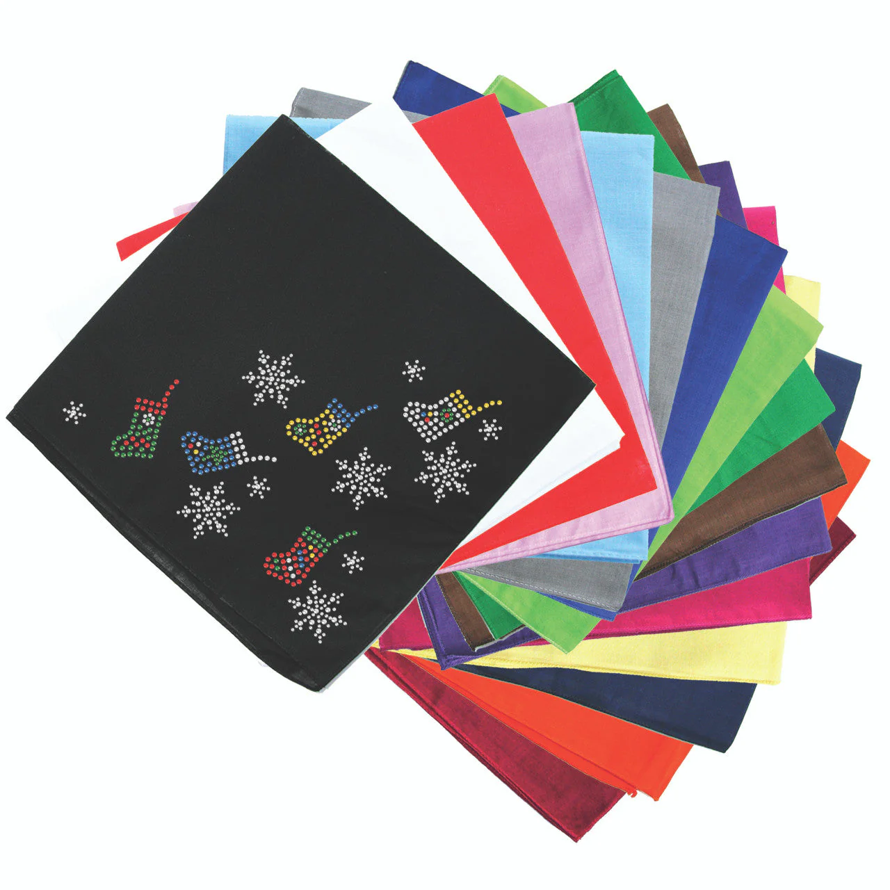 Stockings & Snowflakes - Bandana