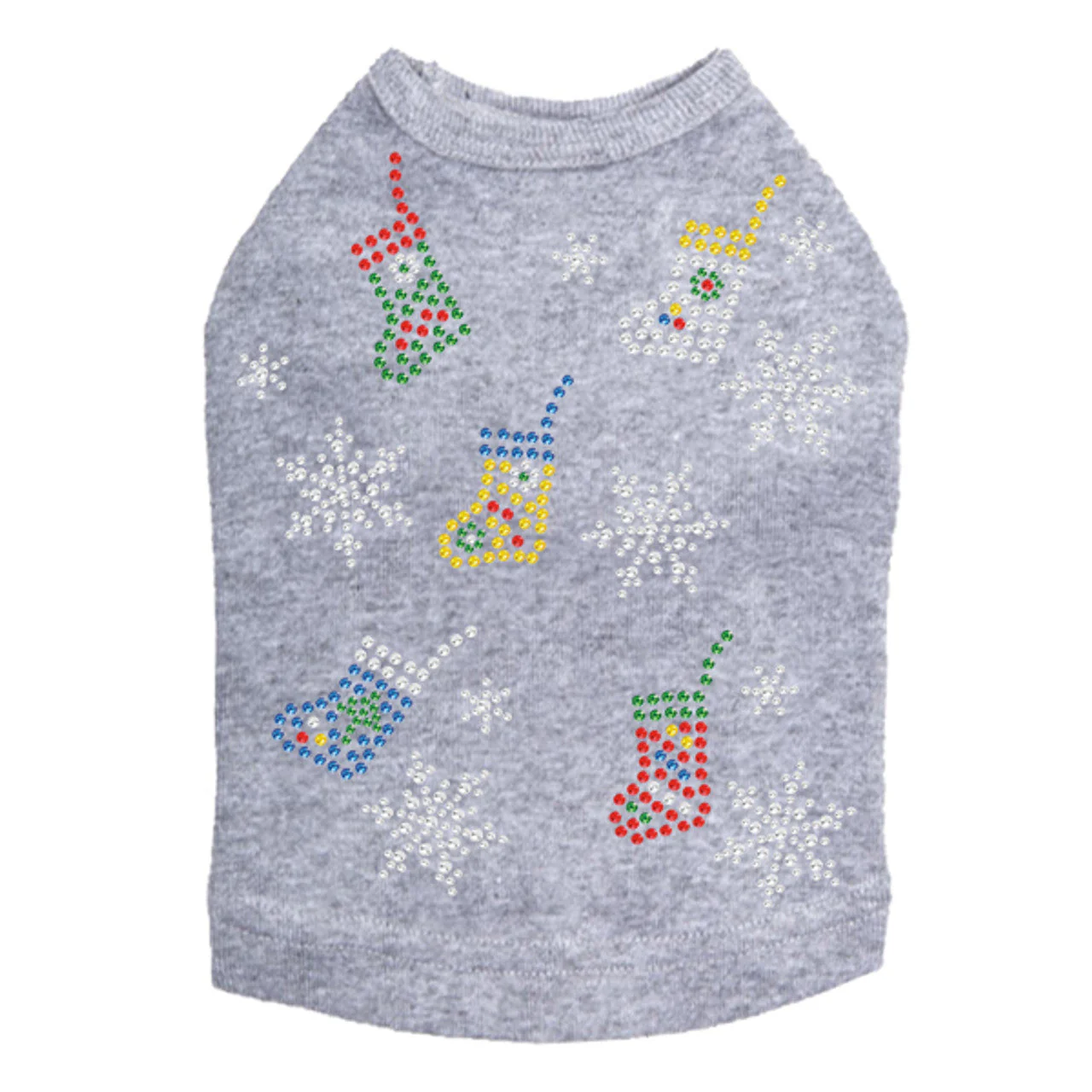 Stockings & Snowflakes - Dog Tank - Image 13