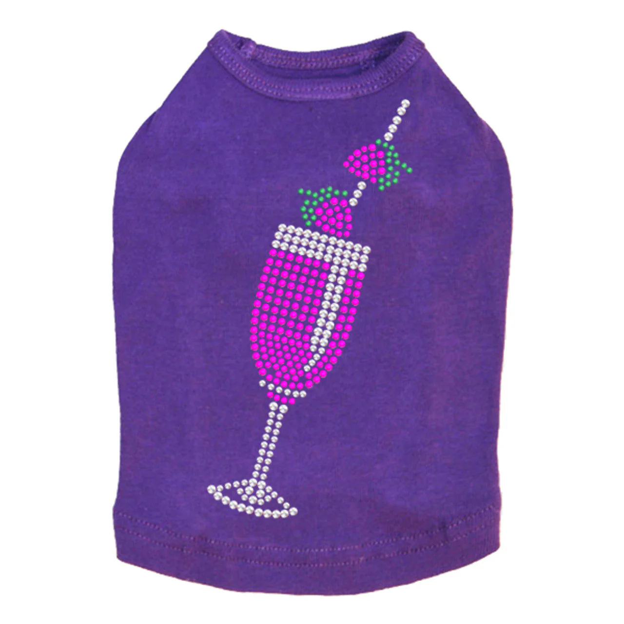 Strawberry Daiquiri - Rhinestones - Dog Tank - Image 3