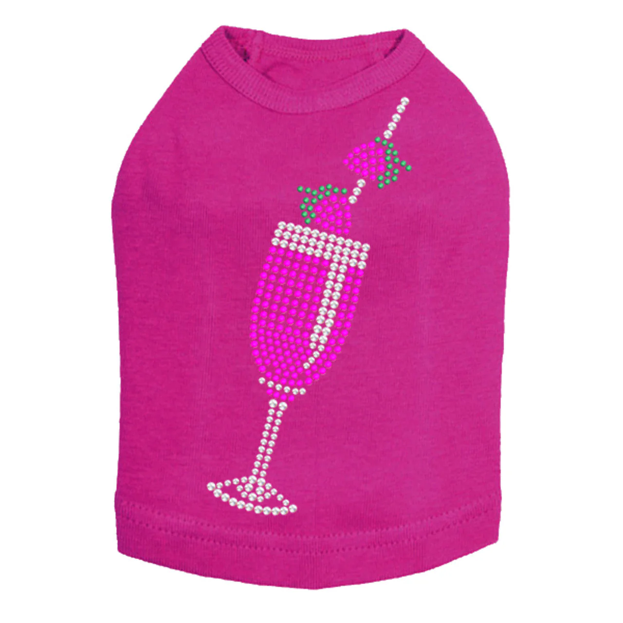 Strawberry Daiquiri - Rhinestones - Dog Tank - Image 5