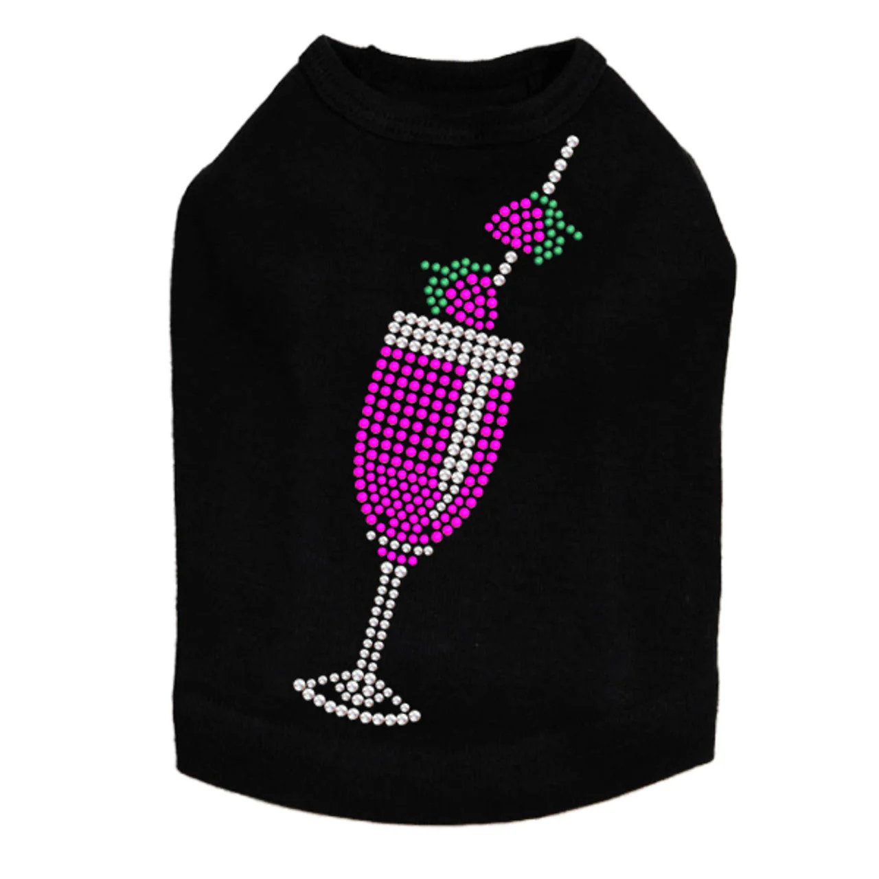 Strawberry Daiquiri - Rhinestones - Dog Tank - Image 8