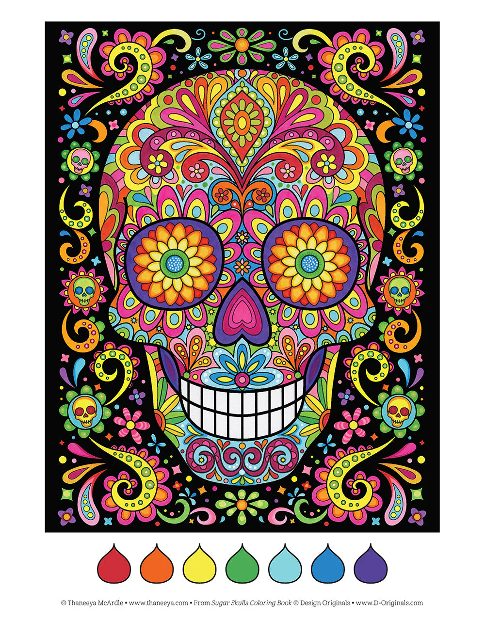 Sugar Skulls Coloring Book - Image 3