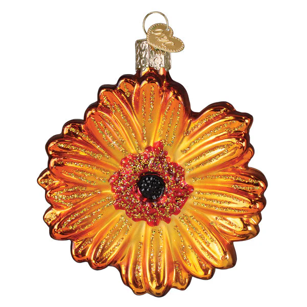 Sunset Gerbera Daisy Ornament - Image 2
