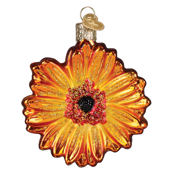 Sunset Gerbera Daisy Ornament - Image 3