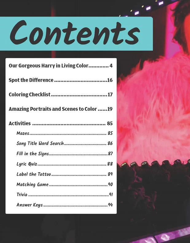 Super Fabulous Harry Styles Coloring & Activity Book - Image 2