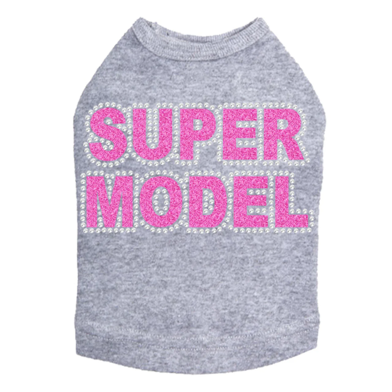 Super Model  (Pink)- Dog Tank - Image 8