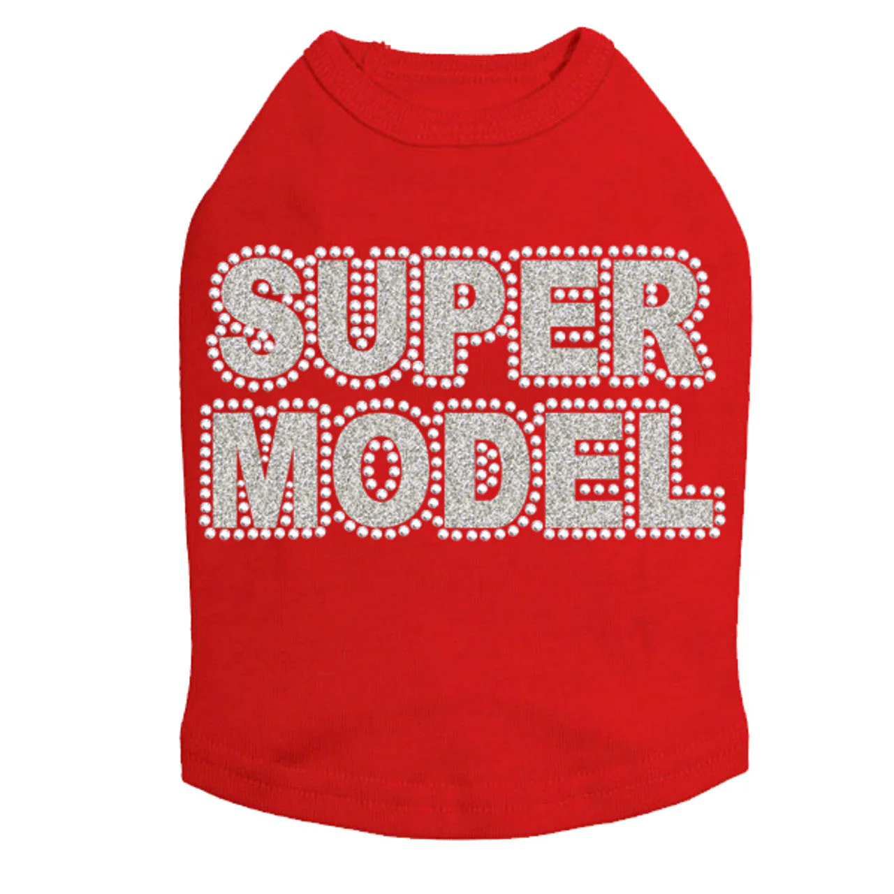 Super Model  (Silver) - Dog Tank - Image 10