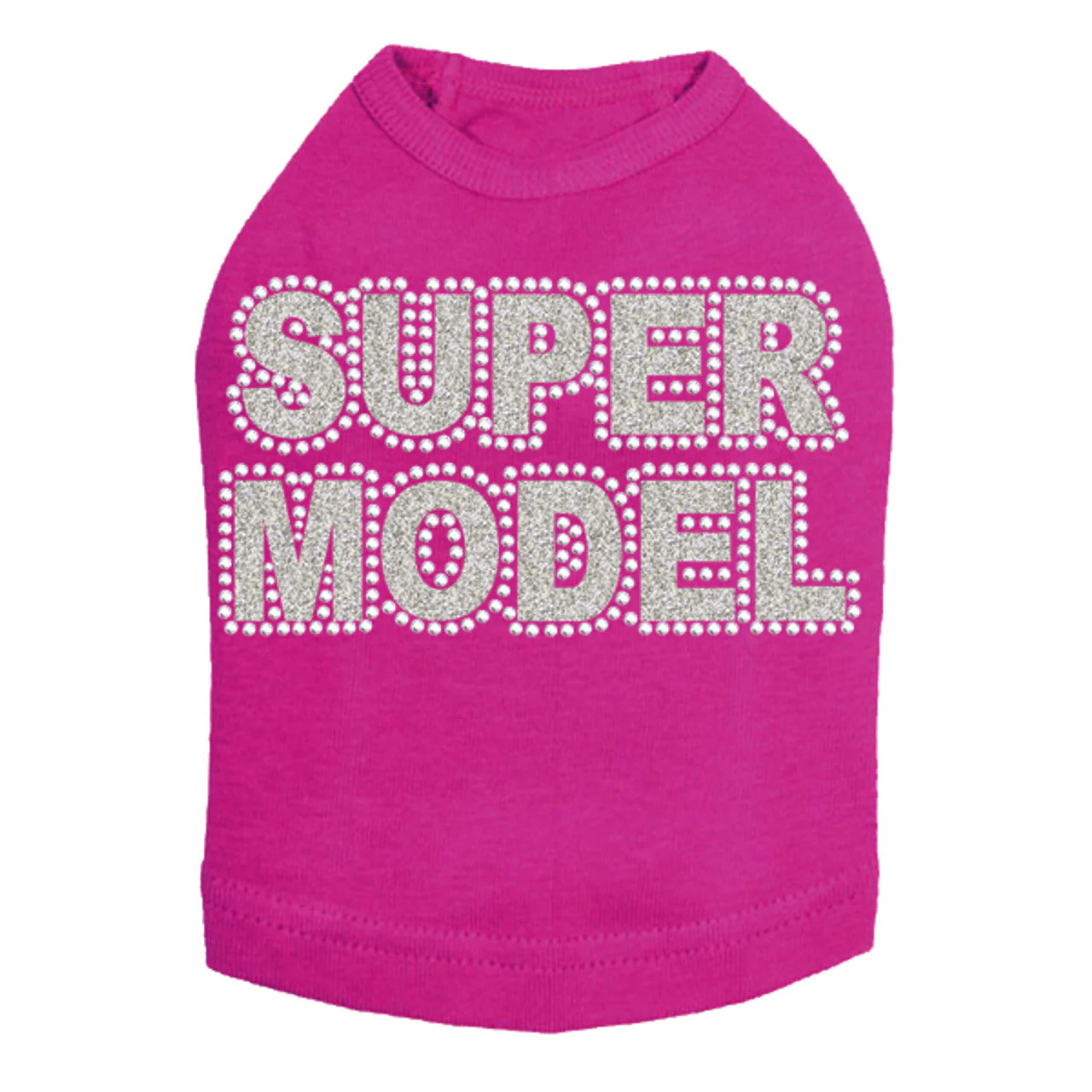 Super Model  (Silver) - Dog Tank - Image 13