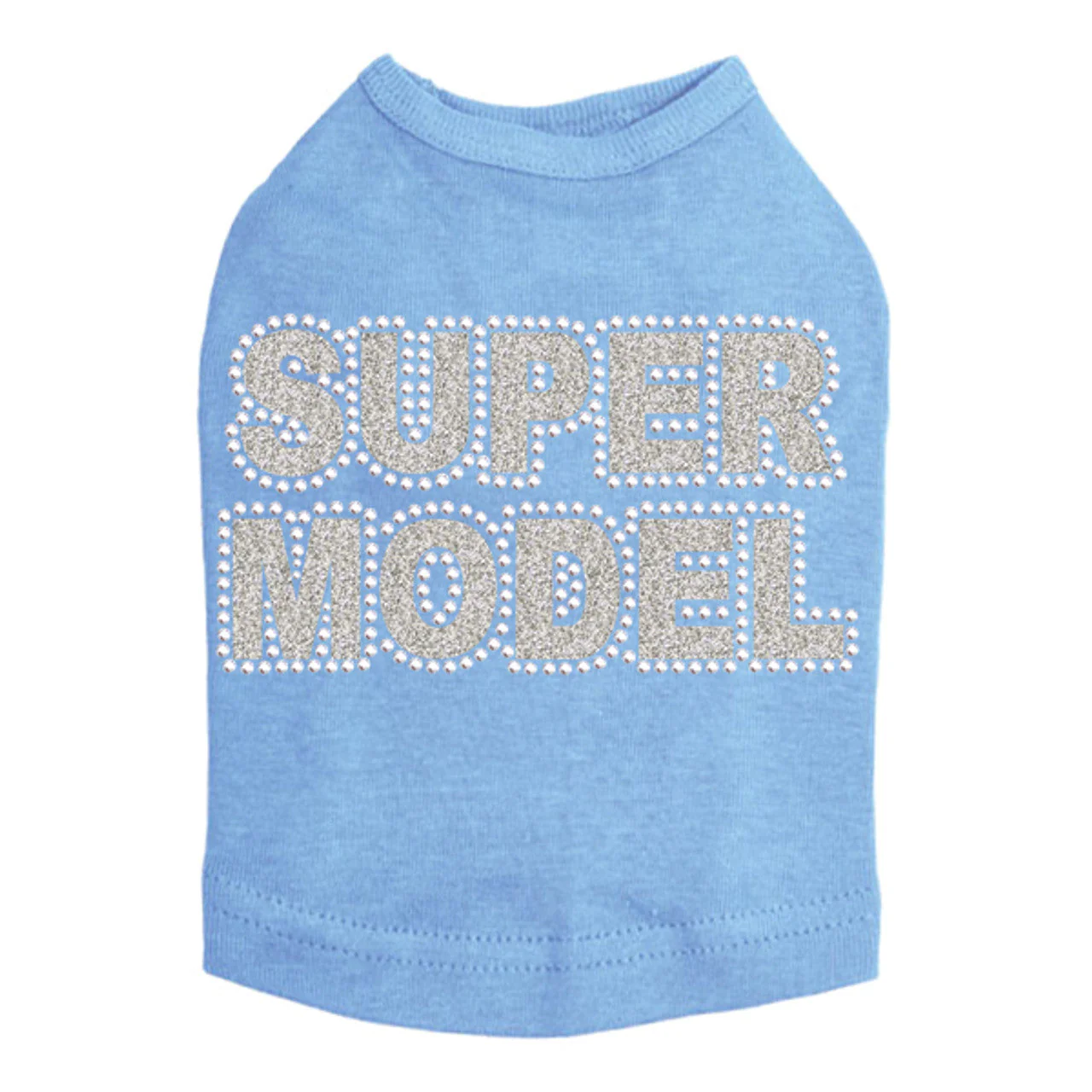 Super Model  (Silver) - Dog Tank - Image 2