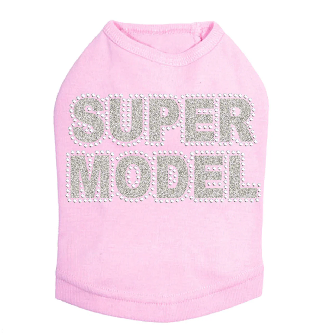 Super Model  (Silver) - Dog Tank - Image 3